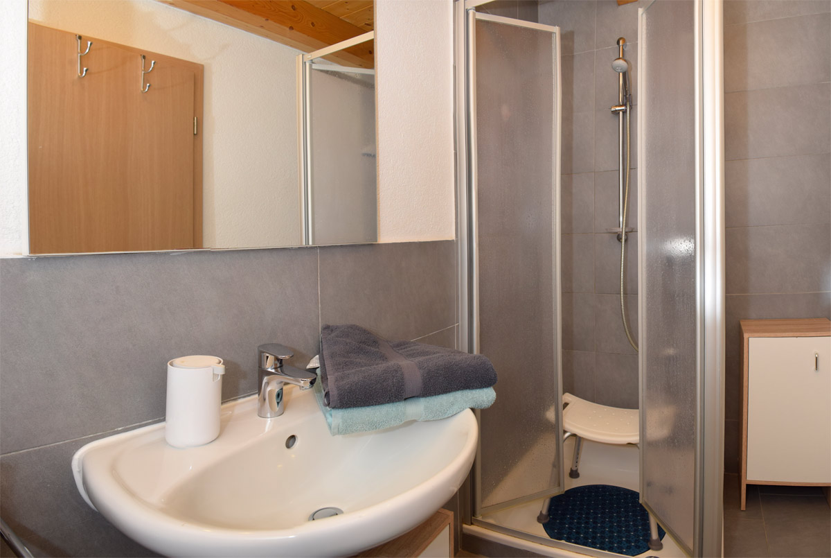 Badezimmer mit Dusche